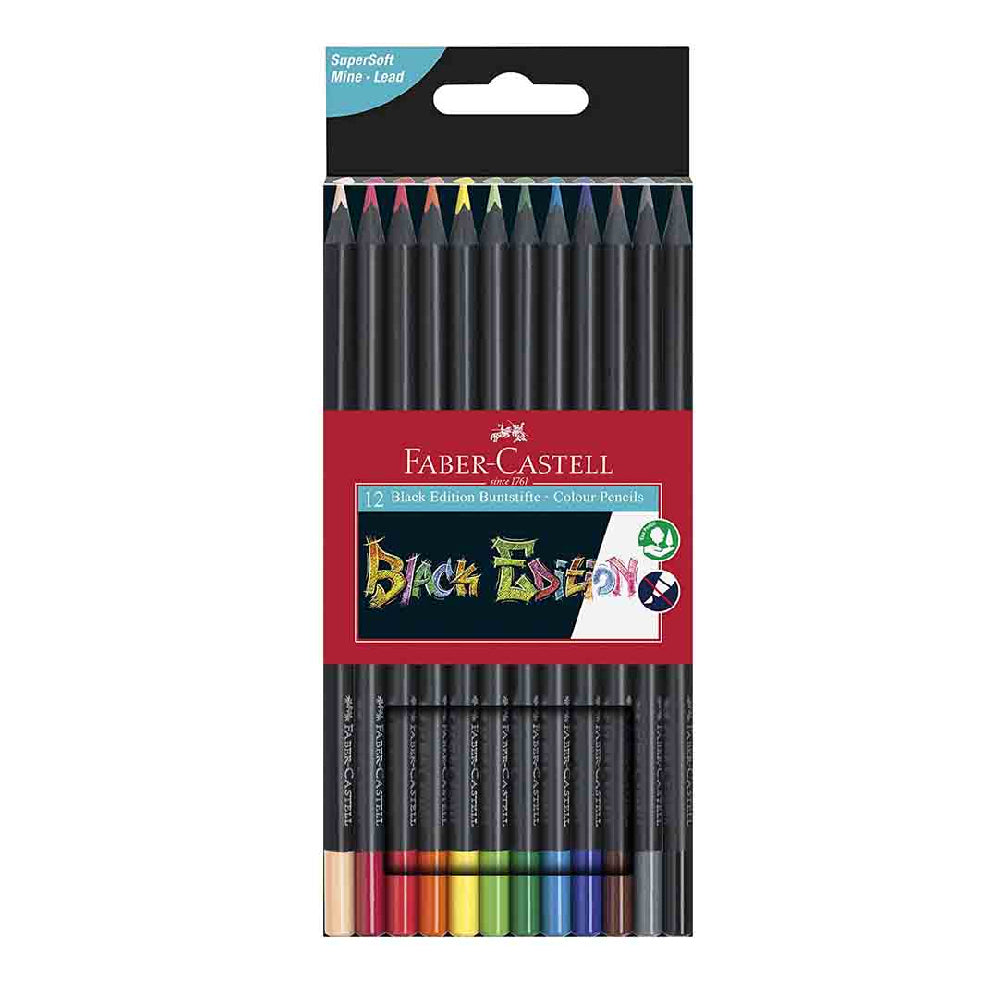 Faber-Castell Black Edition Colour Pencils 12Colours