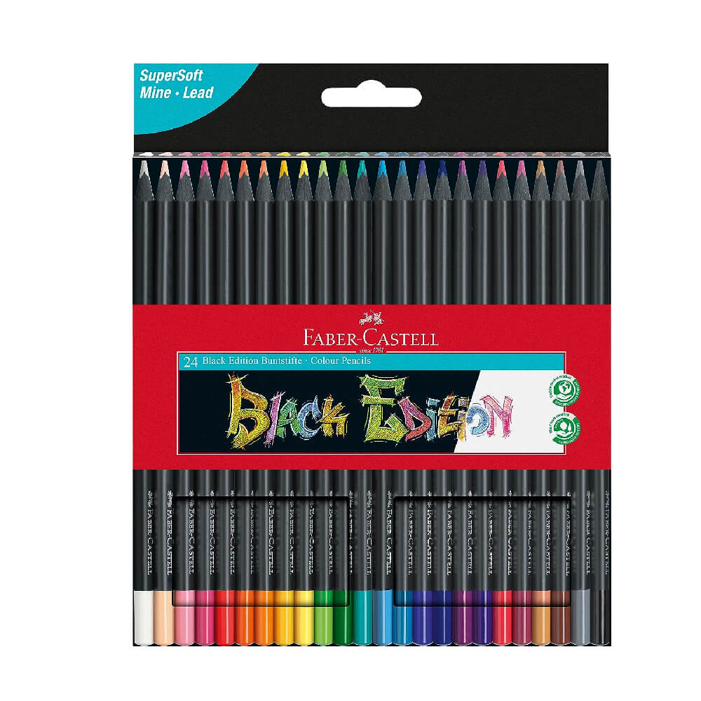 Faber-Castell Black Edition Colour Pencils 24Colours