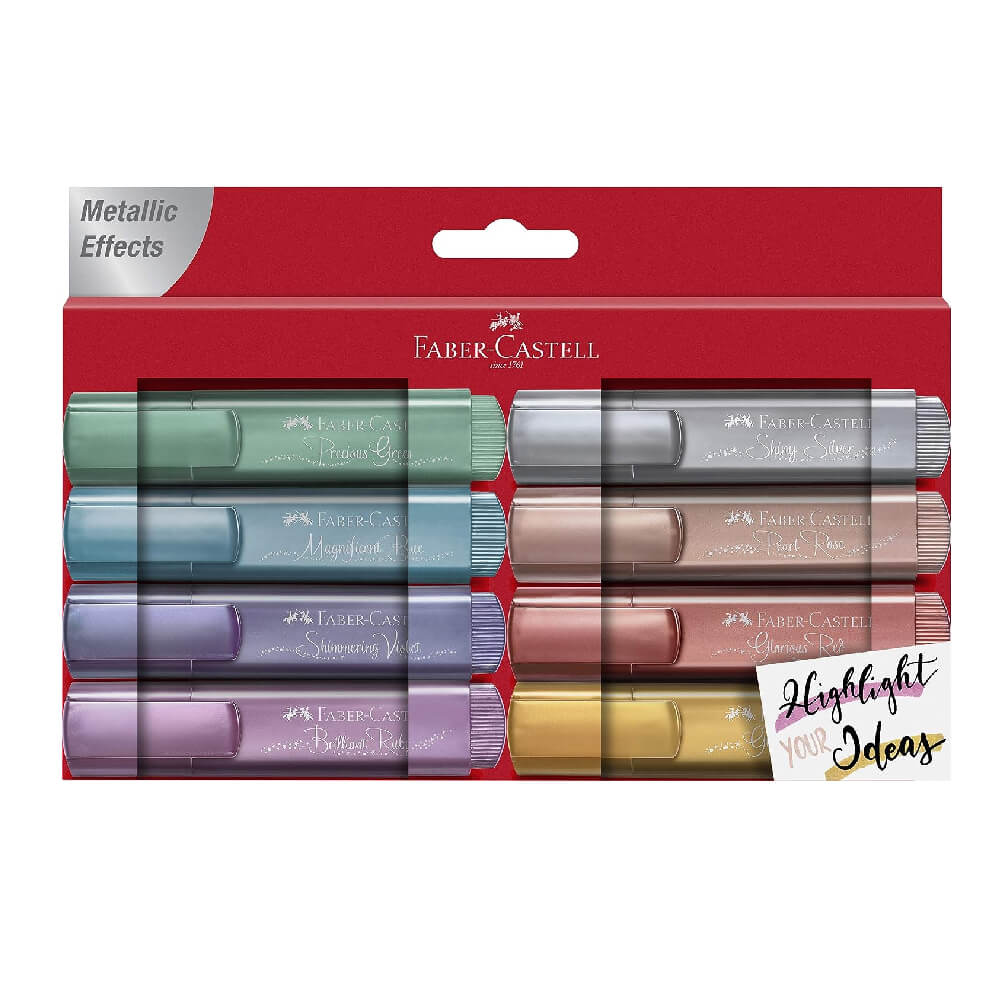 Faber-Castell Highlighter TL 46 Metallic Wallet of 8