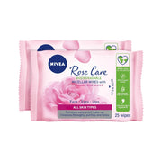 Nivea Organic Rose Water 3N1 Micellar Wipes 25s 1+1 Free