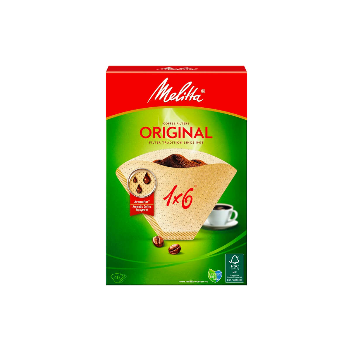 Melitta Filter Paper Bag 1x6