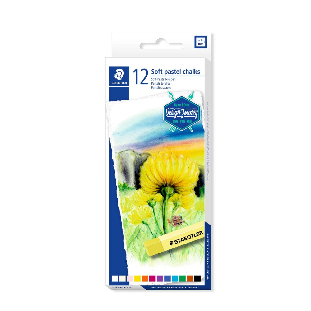 Staedtler Soft Pastel Chalks 10mm 12s Colors