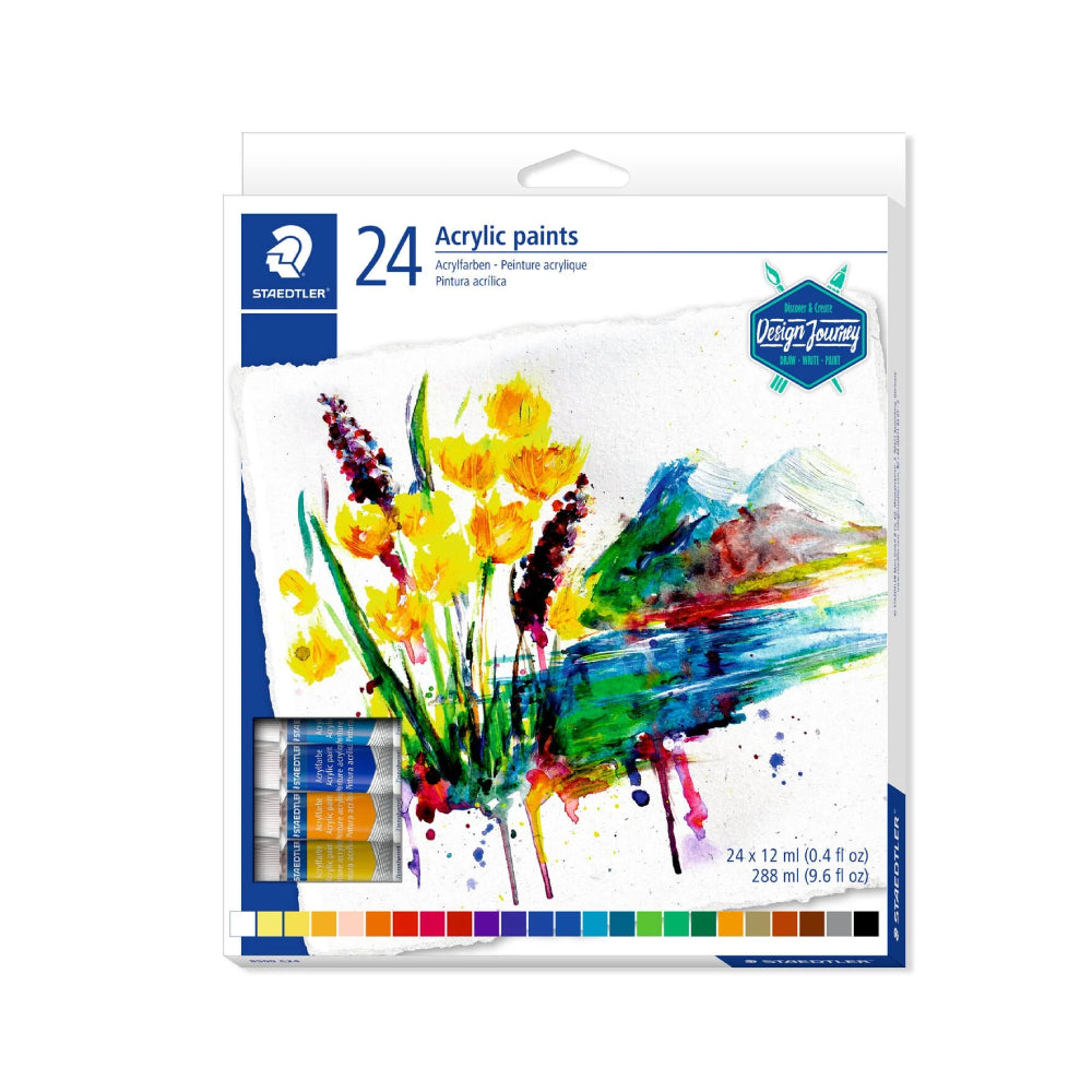Staedtler Acrylic Paint 12ml Tubes 24 Colours