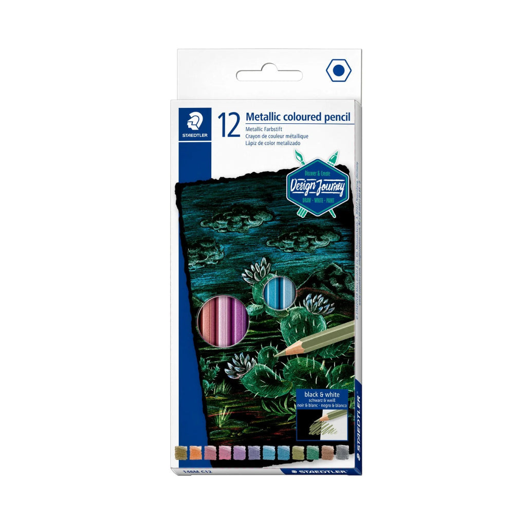 Staedtler Metallic Coloured Pencil 146M 12s