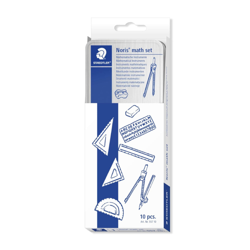 Staedtler Noris Geometry Mathematical Instruments Box 10 Pieces
