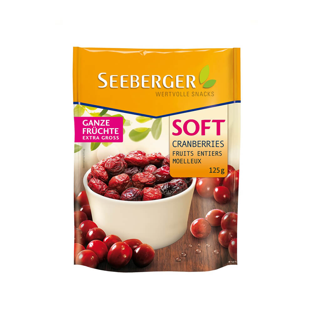 Seeberger Soft Cranberries 125G