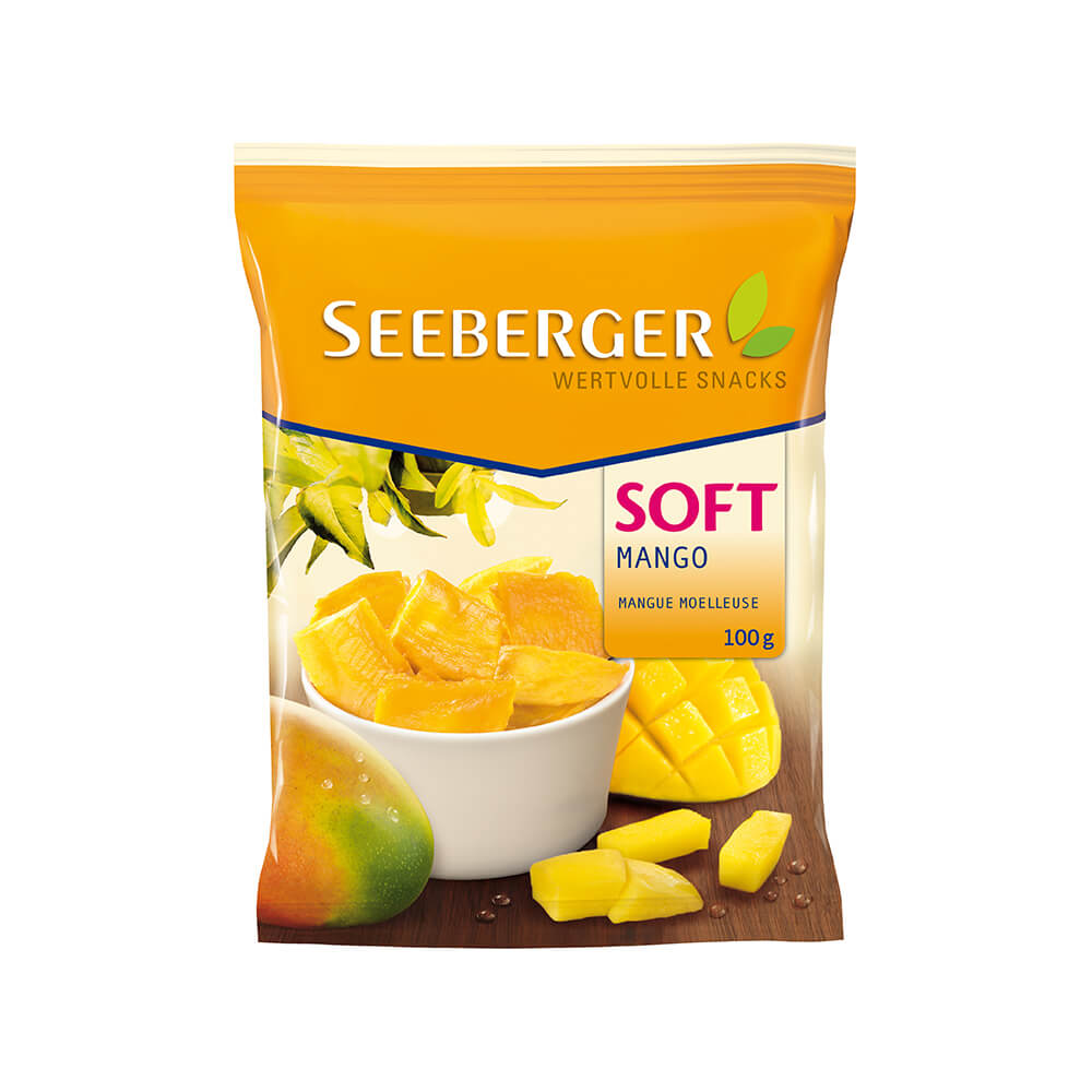 Seeberger Dried Mango Strips 100G