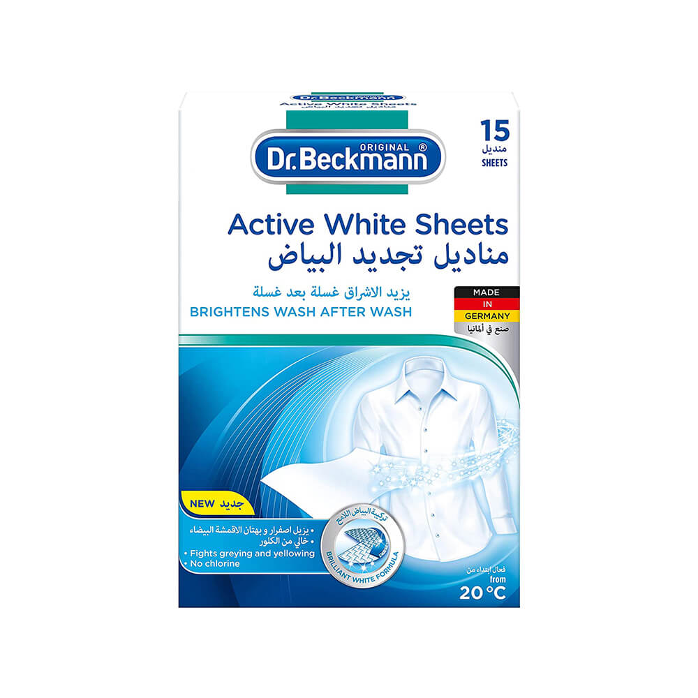 Dr. Beckmann Active White Sheets 15s