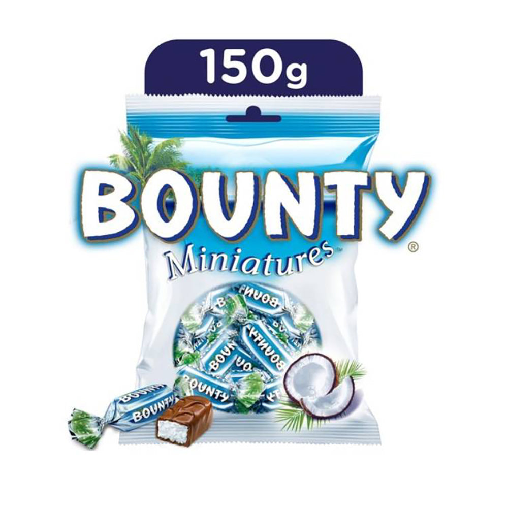 Bounty Mini Coconut Chocolate Bar 150Gm