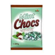 Storck Mint Chocs Peppermint Candy With Chocolate Cream Filling 200g