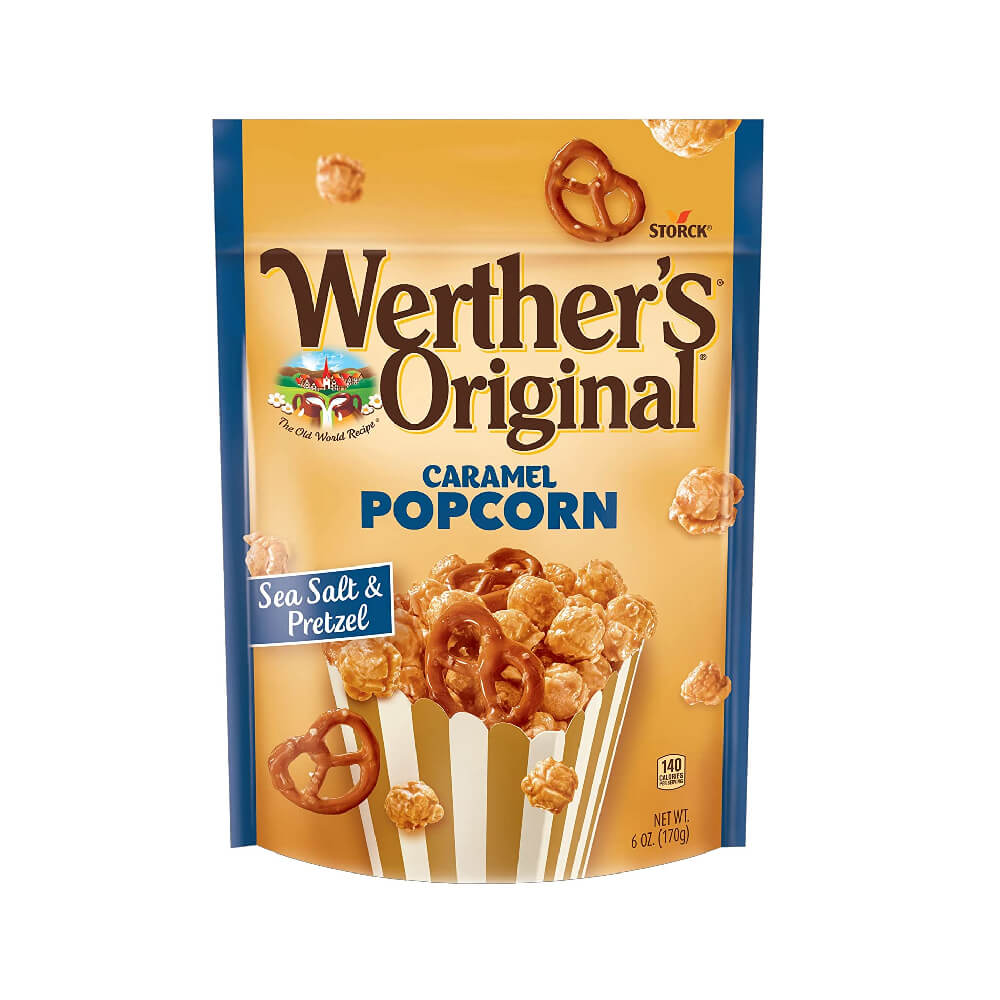 Werther's Original Caramel Popcorn Sea Salt & Pretzel 140gm