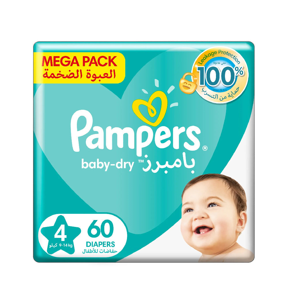 Pampers Baby-Dry Jumbo Pack Maxi S4 60's