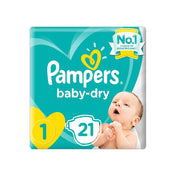 Pampers New Baby-Dry Diapers S1 21's