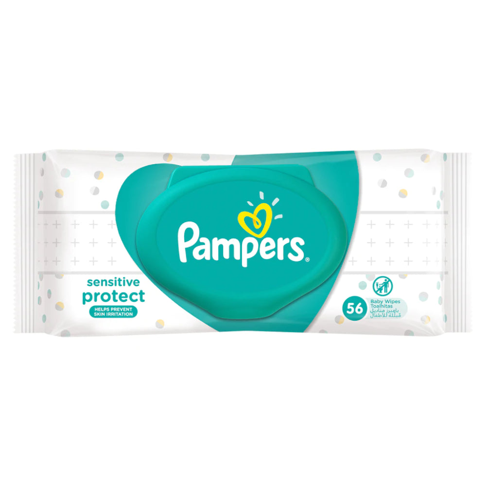 Pampers Baby Wipes Sensitive Protect 56's