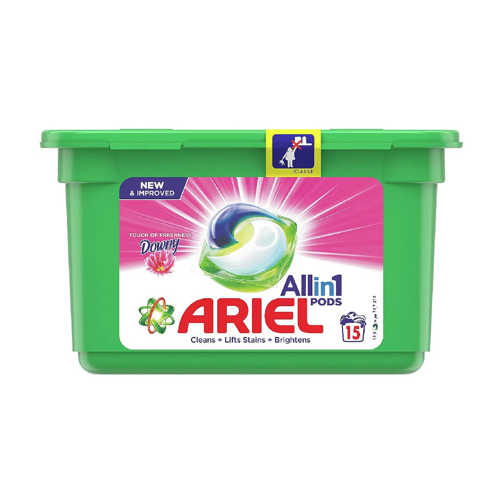 Ariel Allin1 With Touch Of Downy Washing Capsules 15s
