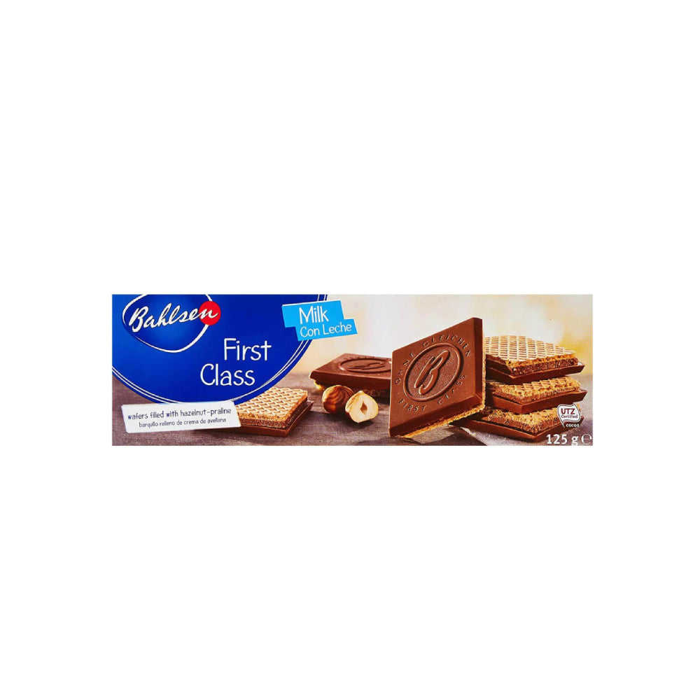 Bahlsen Milk Chocolate Flavored Crispy Wafers w/ Hazelnut Praline 125G