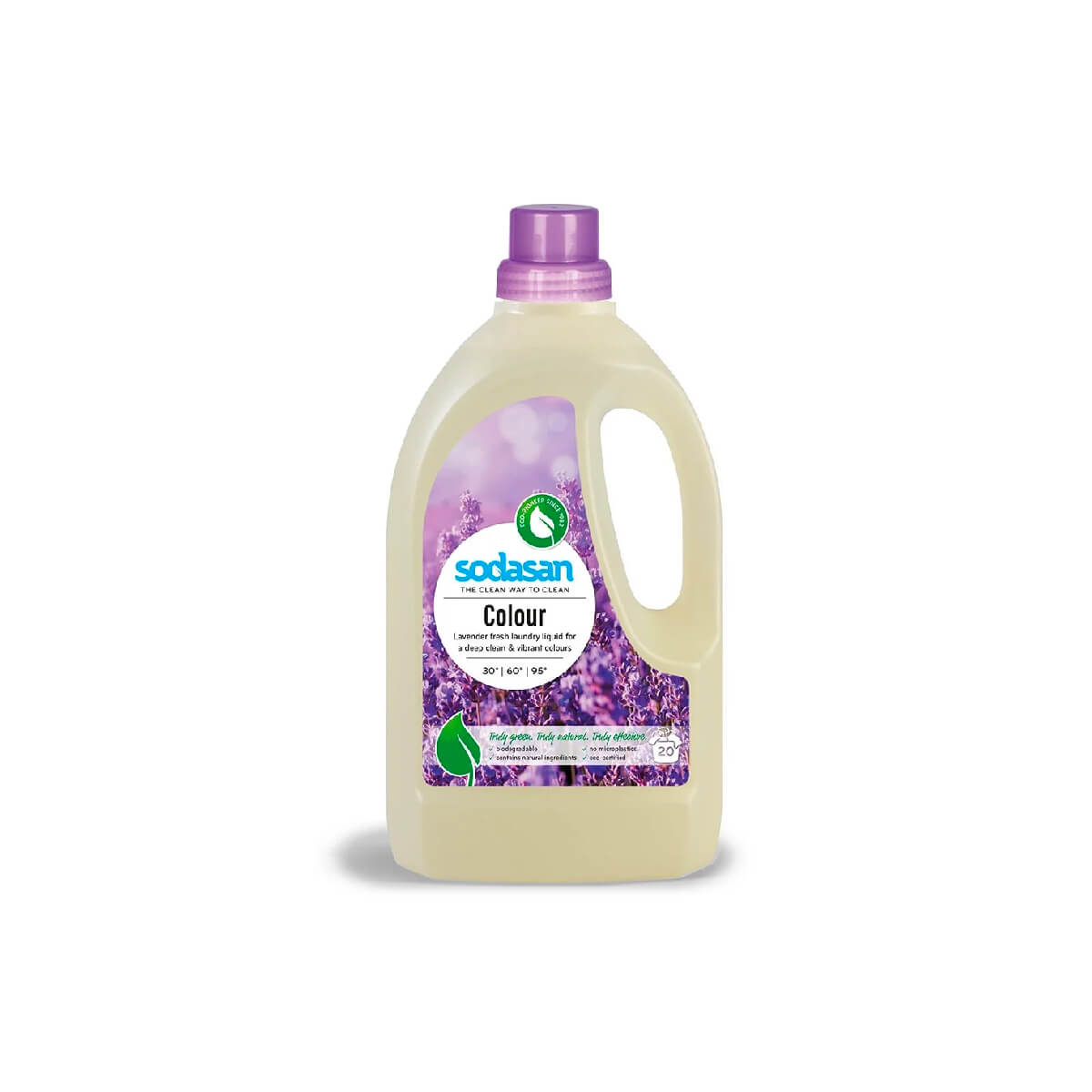 Sodasan 100% Natural Colour Laundry Liquid Lavender 1.5L