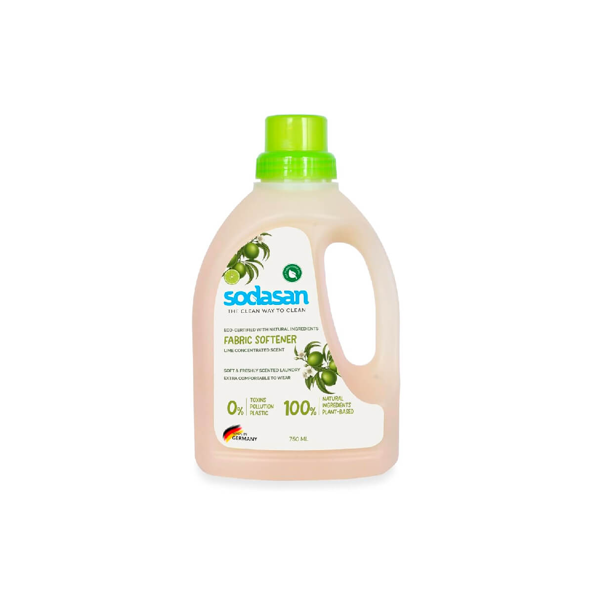 Sodasan 100% Natural Lime Fabric Softener 750ML