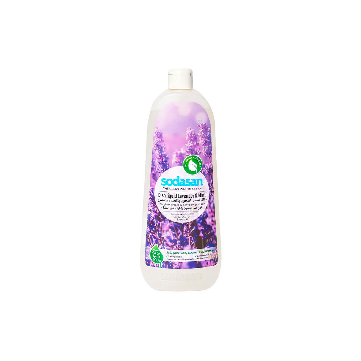 Sodasan 100% Natural Dish Liquid Lavender And Mint 1L