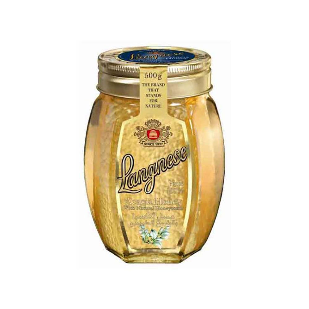 Langnese Acacia Honey With Comb 500G