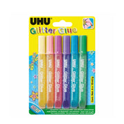 Uhu Glitter Glue Shiny 6X10Ml
