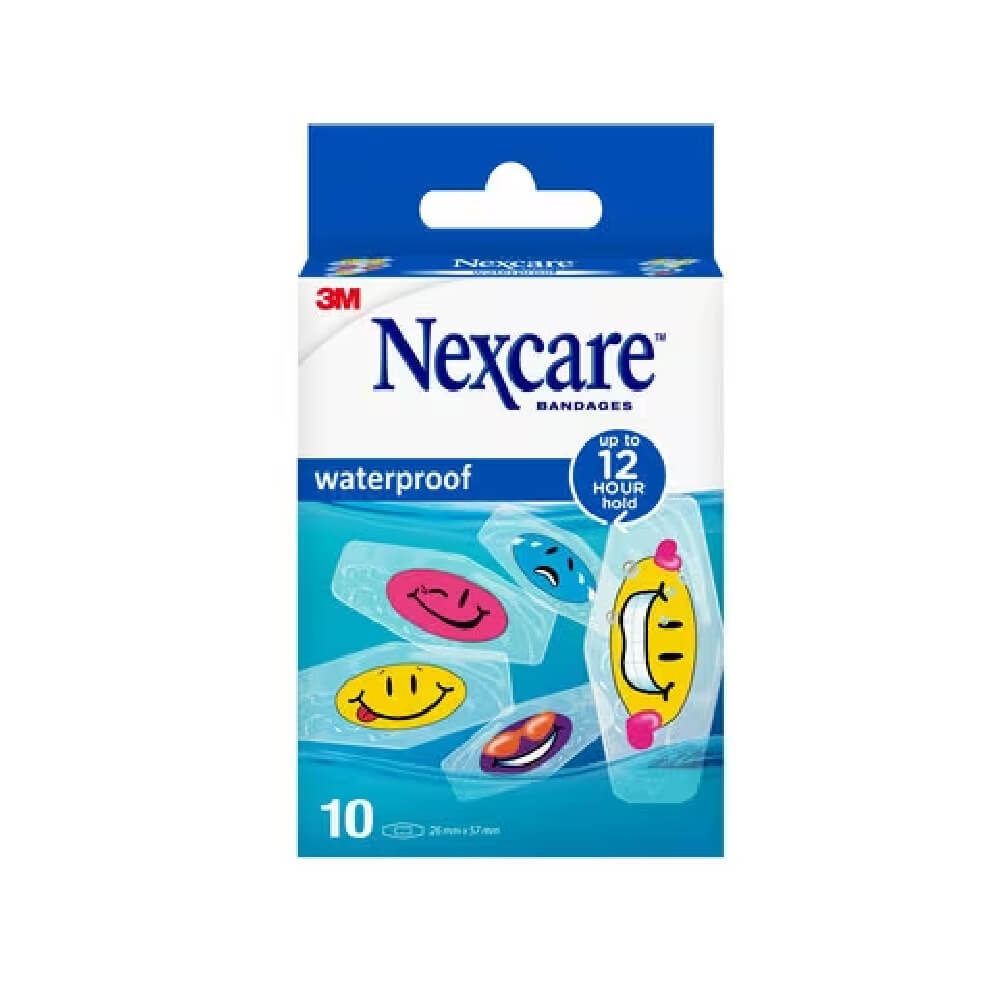 Nexcare Waterproof Bandages Emoji 10s 26mmx57mm