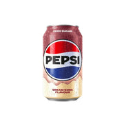 Pepsi Zero Sugar Cream Soda Flavour Carbonated Soft Drink 330ml