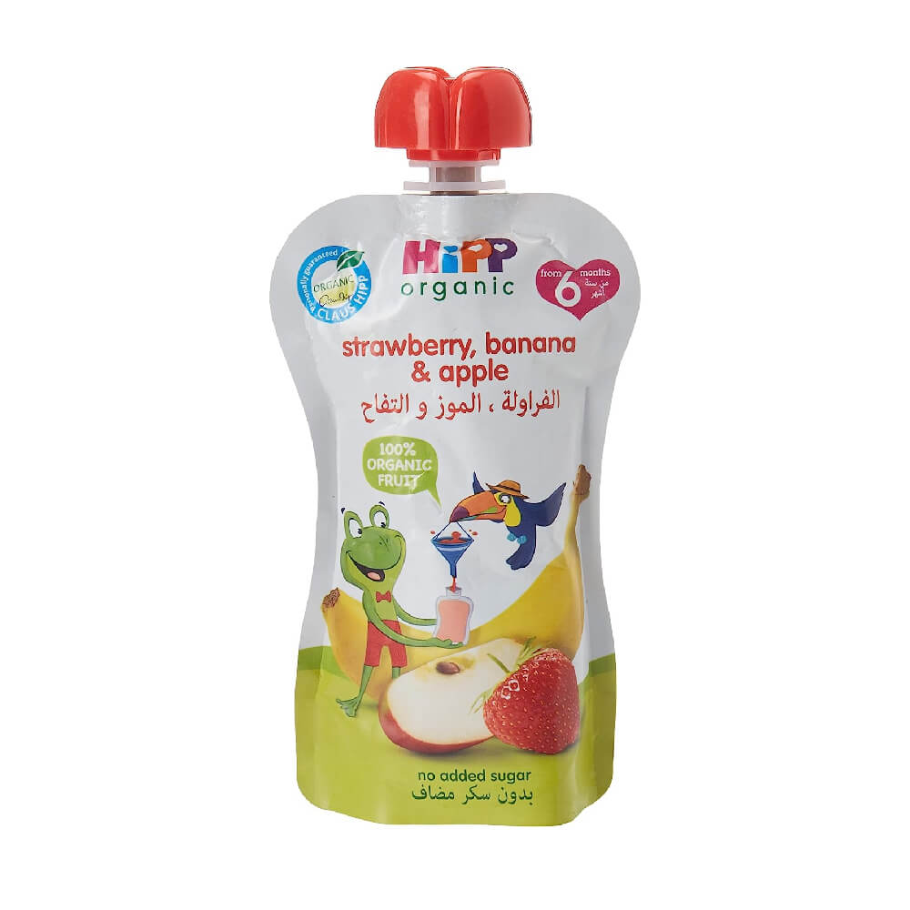 Hipp Organic Strawberry, Banana & Apple Juice 100gm
