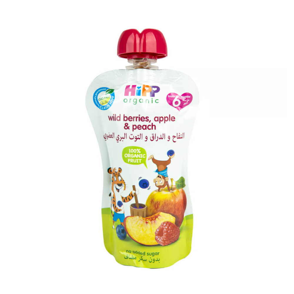 Hipp Organic Wild Berries, Apple and Peach Juice 100gm