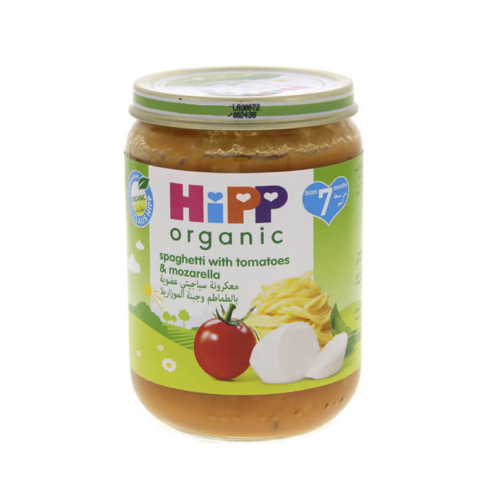 Hipp Organic Spaghetti With Tomato And Mozzarella Baby Food 190gm