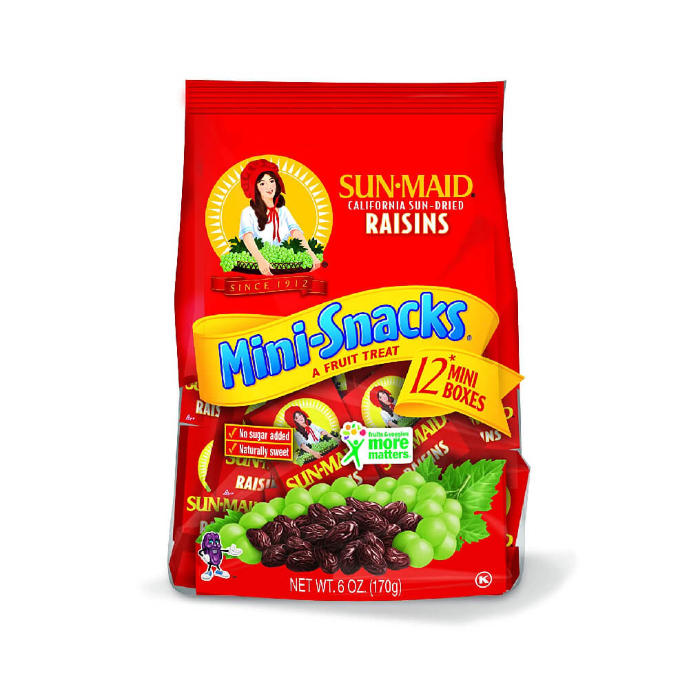 Sunmaid Raisins Mini Snack Bag 14's 198G