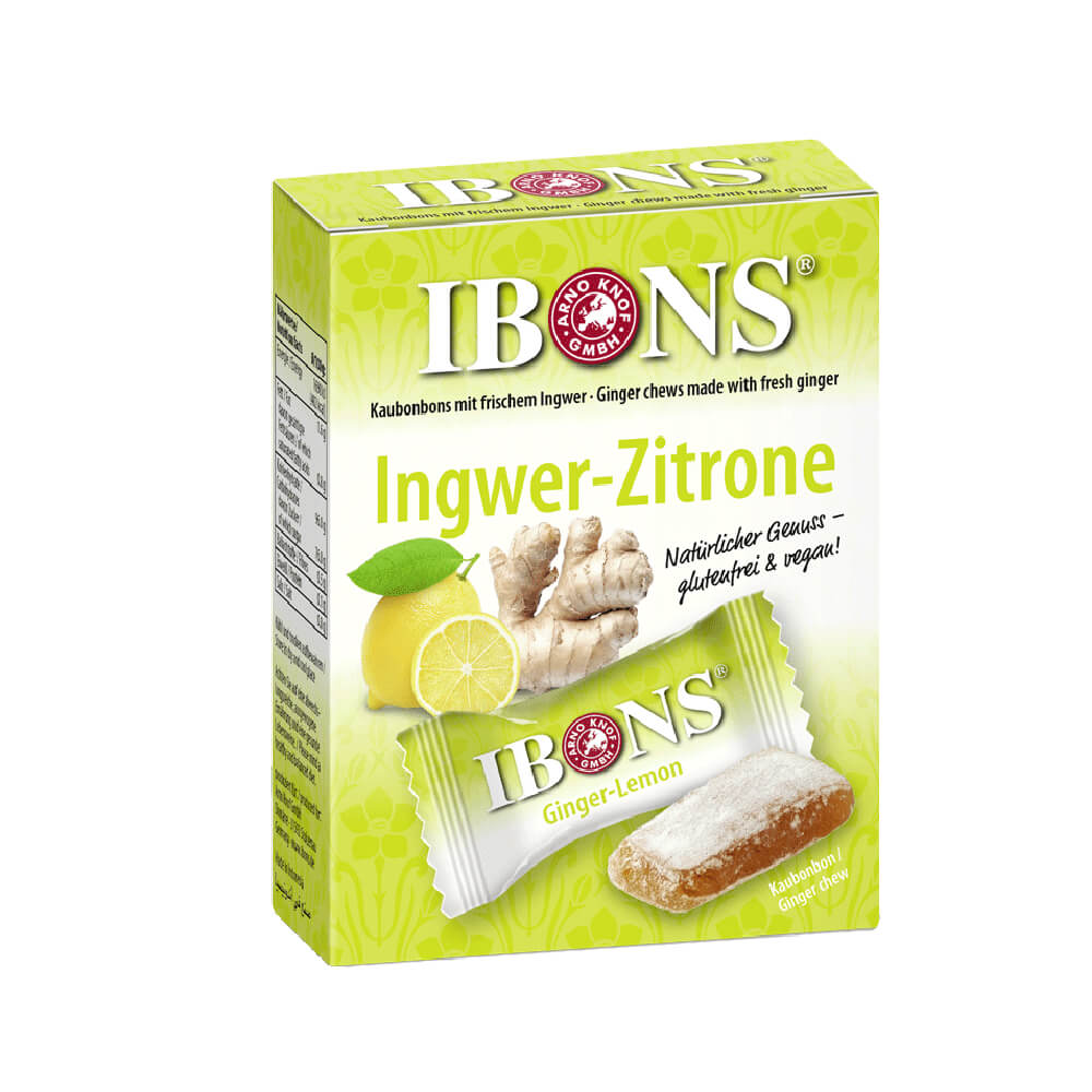 Ibons Ginger Candies Lemon 60gm