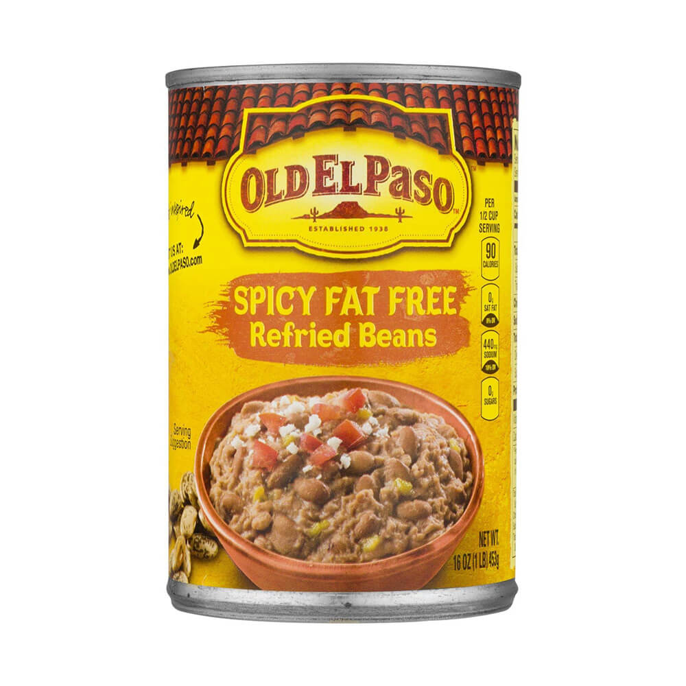 Old El Paso Refried Spicy Beans Fat Free 16oz