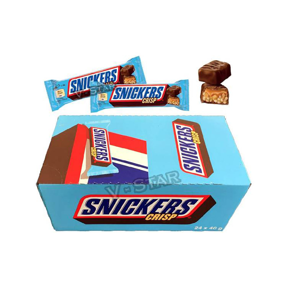 Snickers Chocolate Bar Crisper 40Gx24's