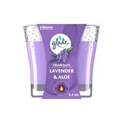 Glade Tranquil Lavender & Aloe Air Freshener Candle 3.4Oz