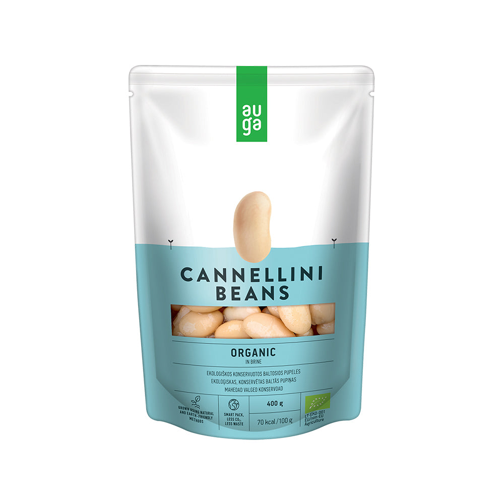 Auga Organic White Beans in Brine 400G
