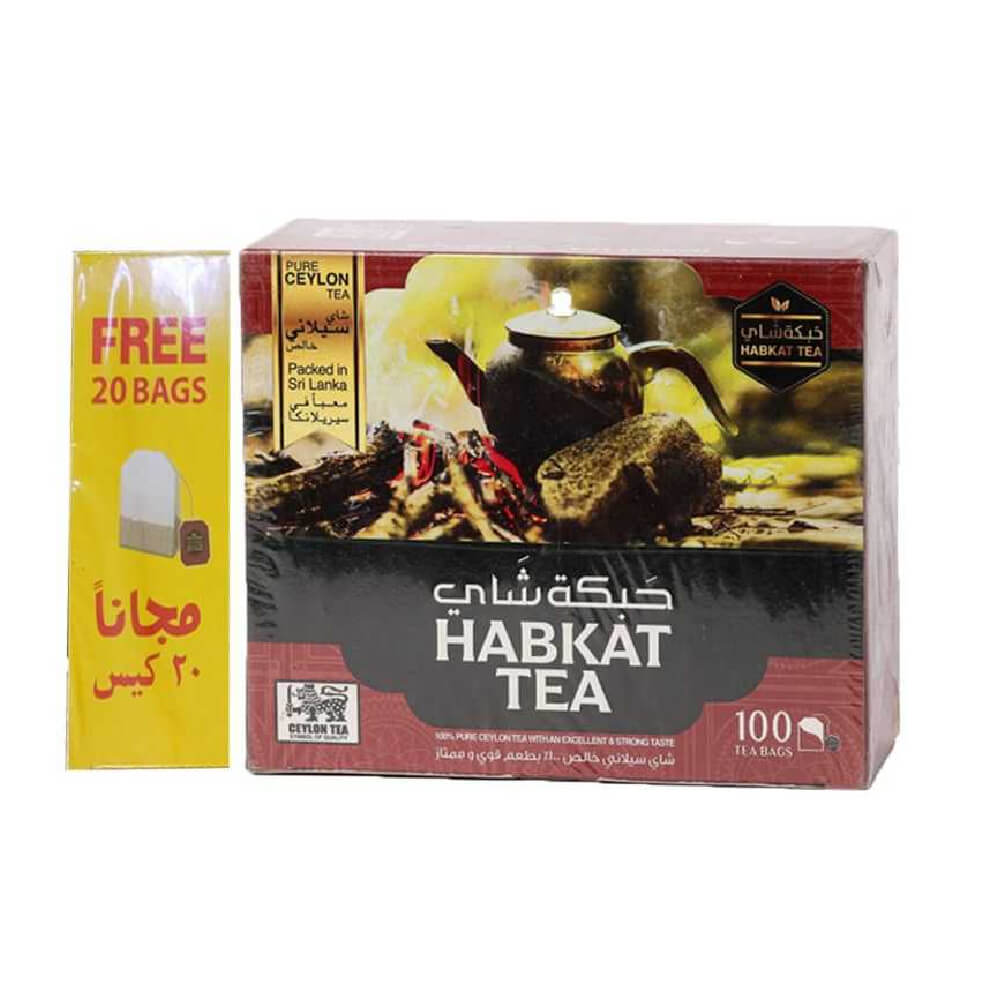 Habkat Pure Ceylon Tea 100 Bags +20 Free