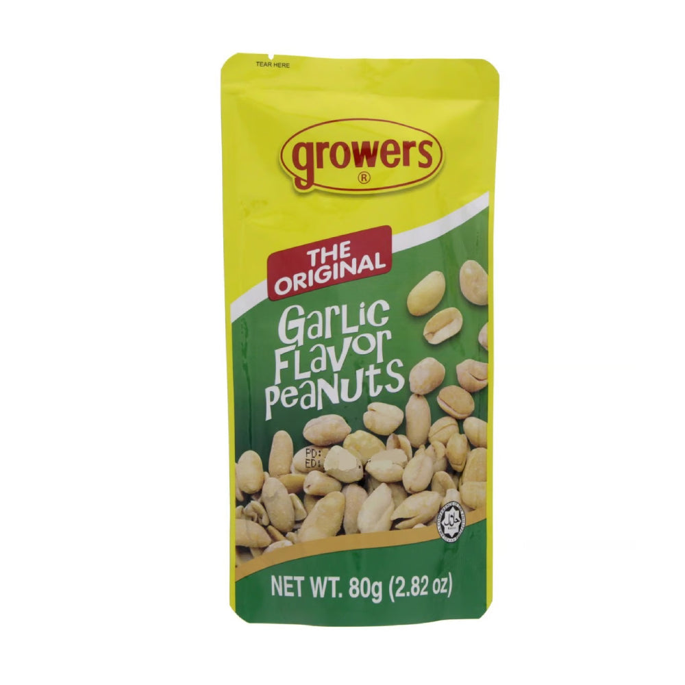 Growers Garlic Peanuts 80gm