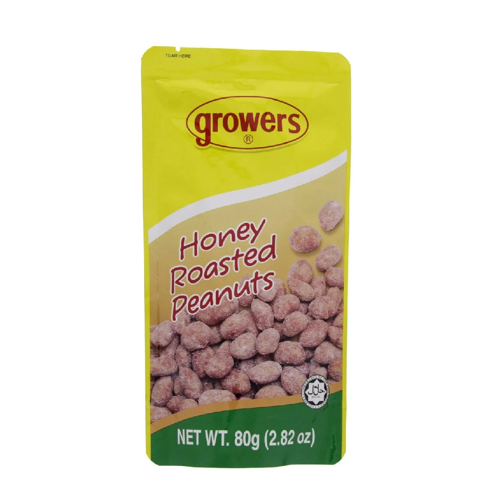 Growers Honey Roasted Peanuts 80gm
