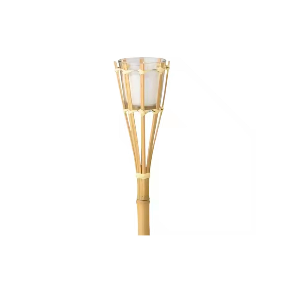 LP Outdoor Citronella LED Candle With Bamboo Stick White