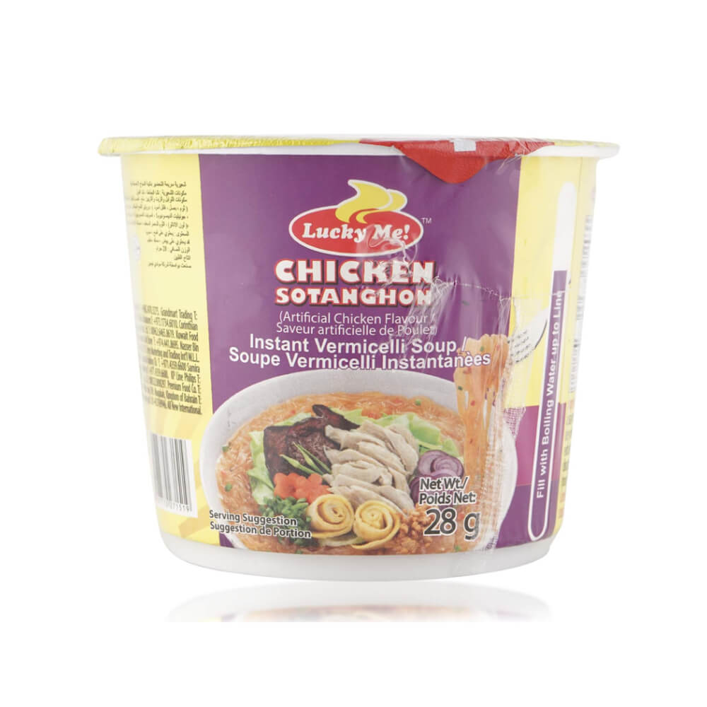 Lucky Me Mini Instant Vermicelli Noodle Soup Chicken Sotanghon 28gm