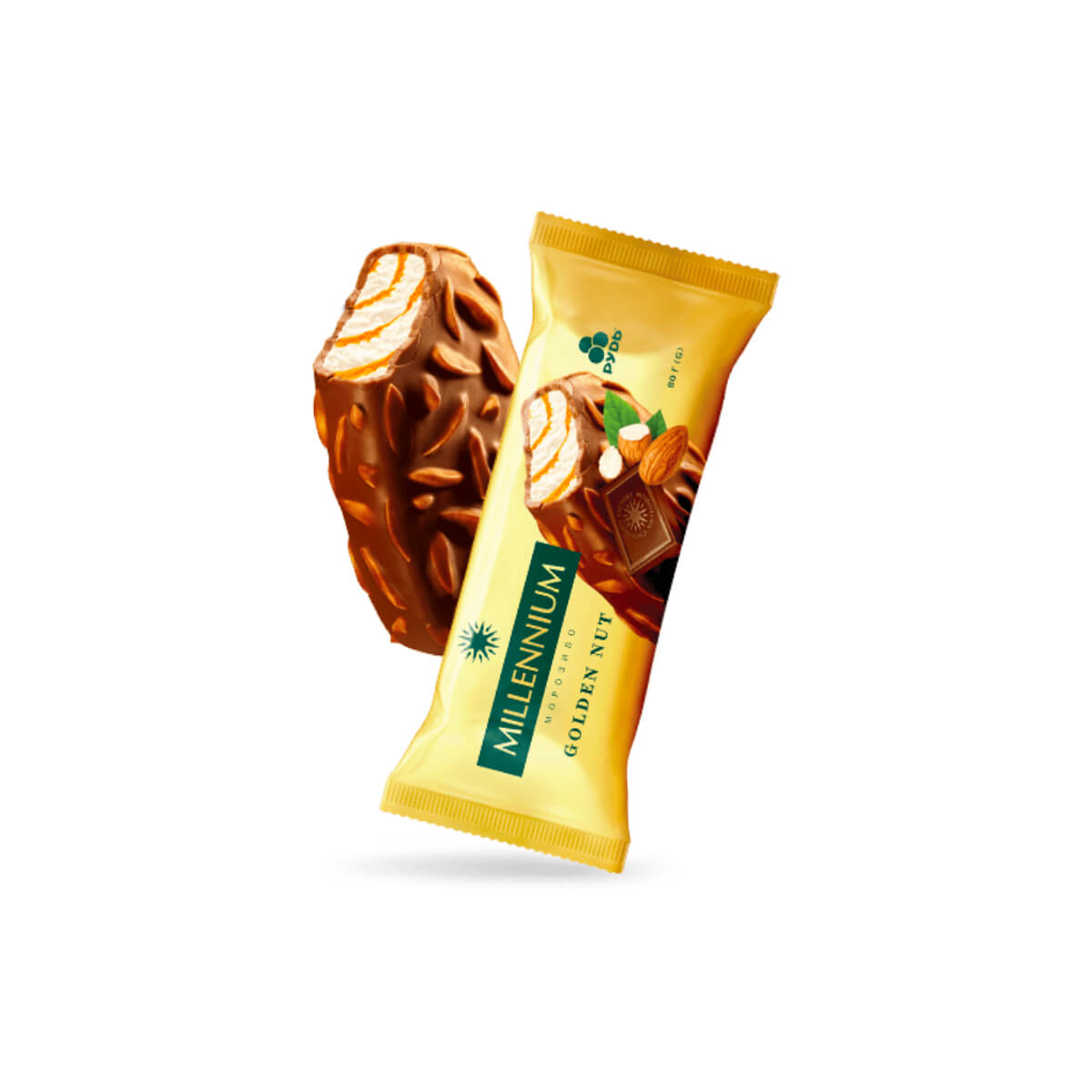 Rud Millennium Golden Nut Ice Cream 80g