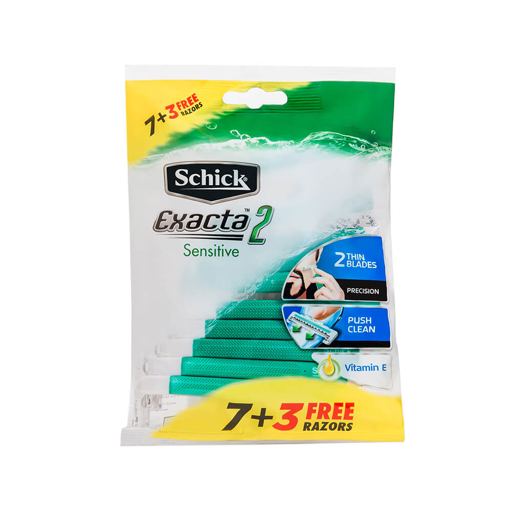 Schick Razor Men Exacta2 Sensitive (7+3)