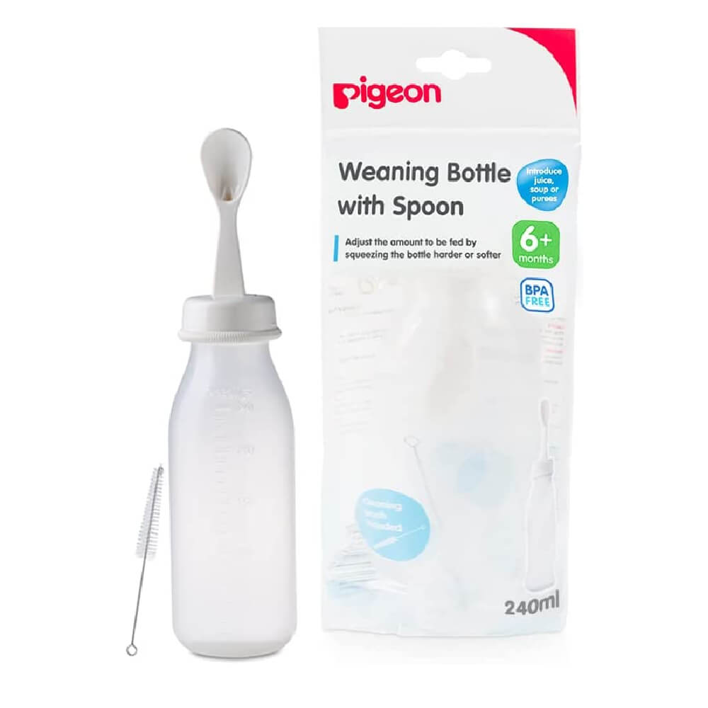 Pigeon Weaning Bottle With Spoon 240ml