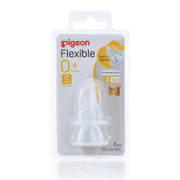 Pigeon Slim Neck Peristaltic Nipple (S) 2Pc
