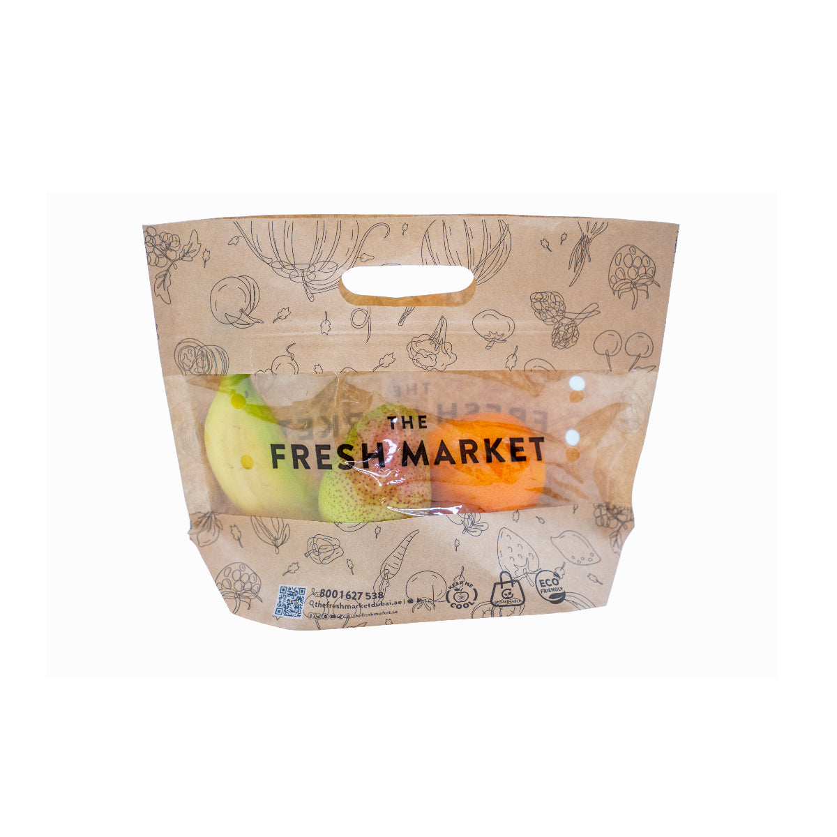 Mix Fruits Pouches (Pears+Mandarine+Banana) Approx- 455gm Pack