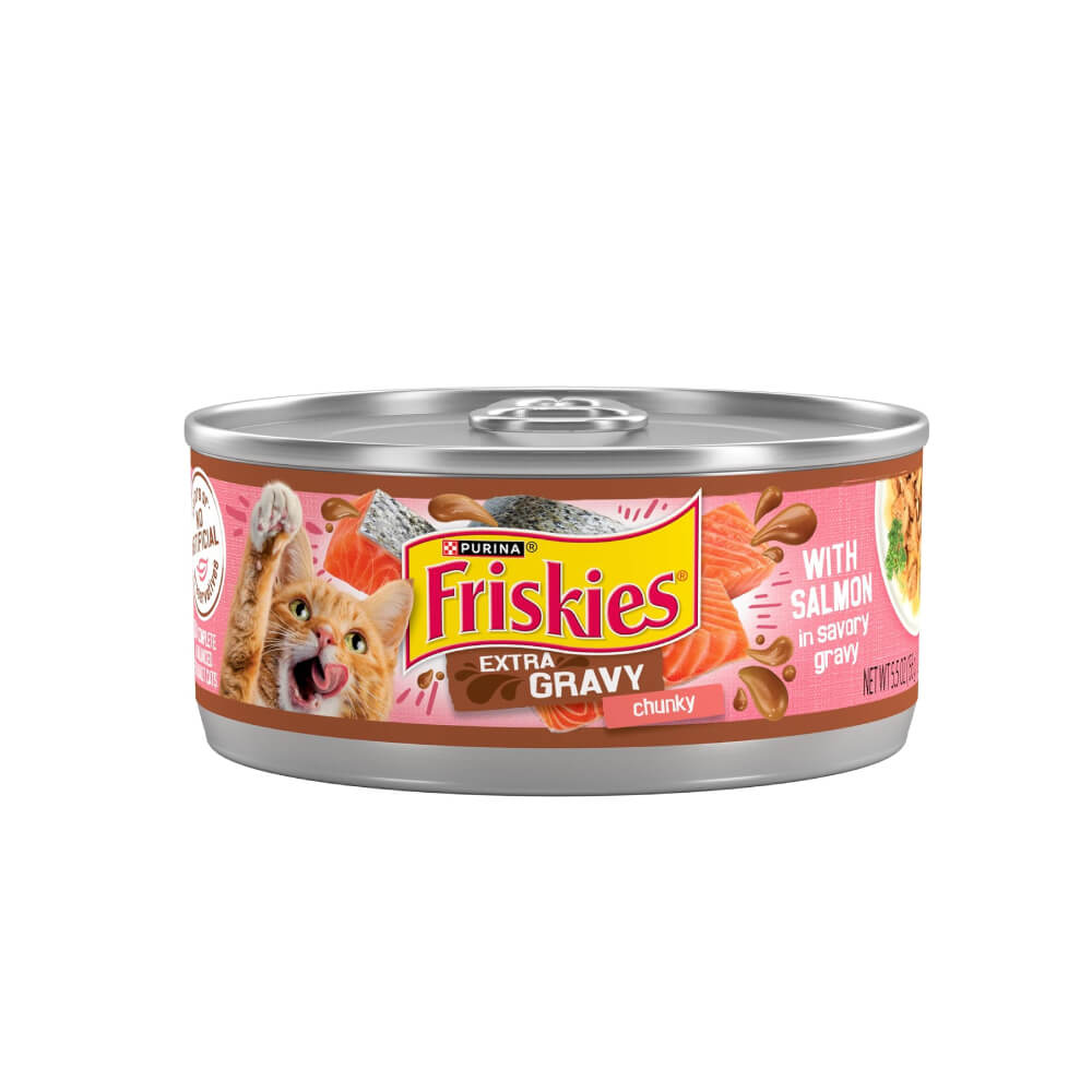 Purina Friskies Extra Gravy Chunky Savoury Salmon 85g