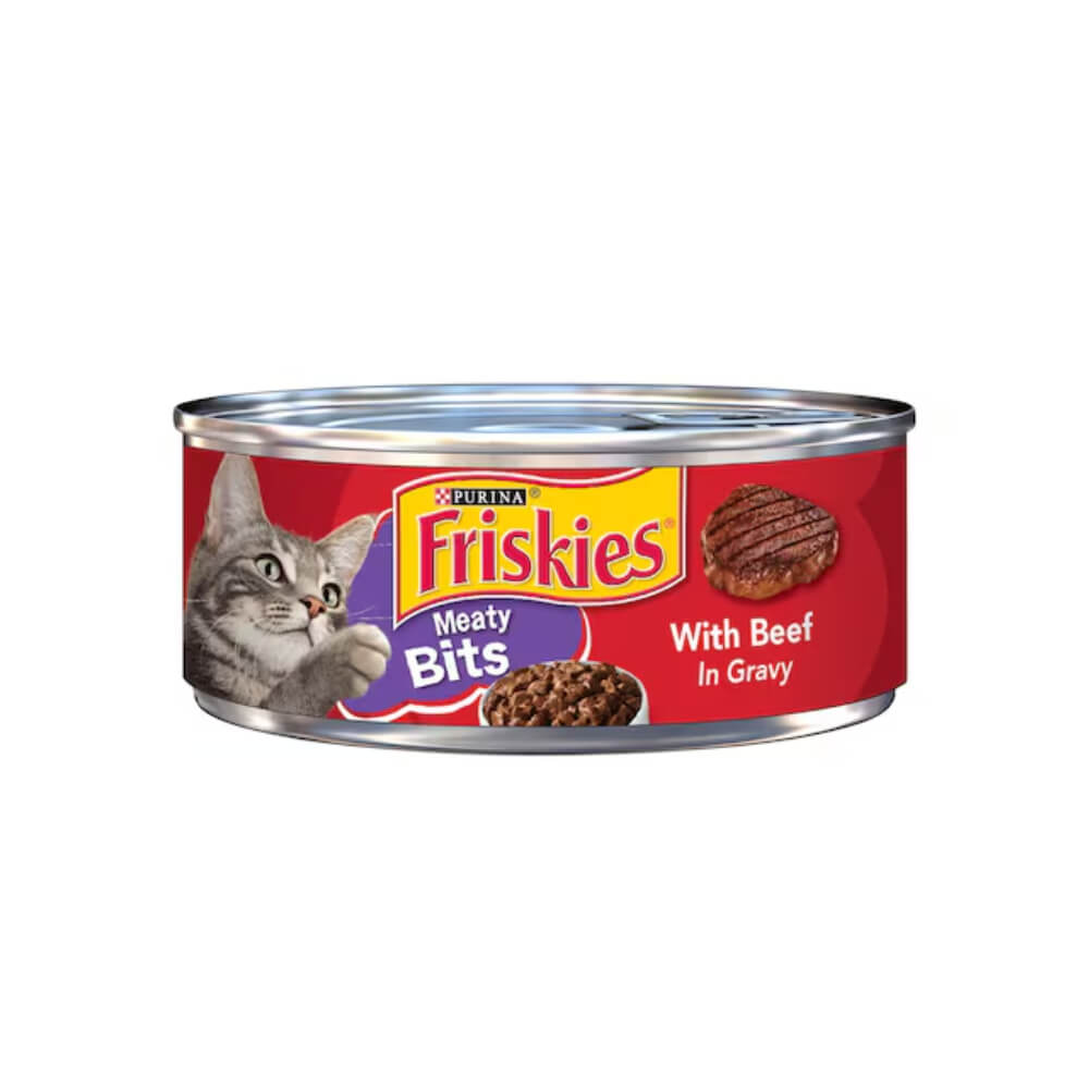 Purina Friskies Meaty Bits Beef In Gravy Cat Wet Food 156g