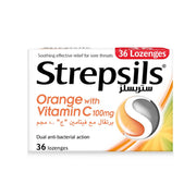 Strepsils Orange With Vitamin C Lozenges 36s