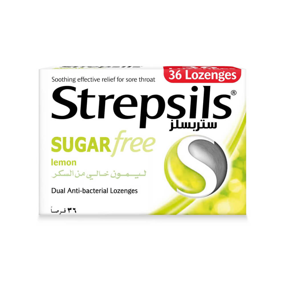 Strepsils Lemon Sugar Free Lozenges 36s